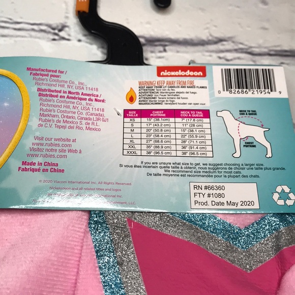 NWT JoJo Siwa Pink Dog Onesies Costumes Pet Outfit - Picture 10 of 15